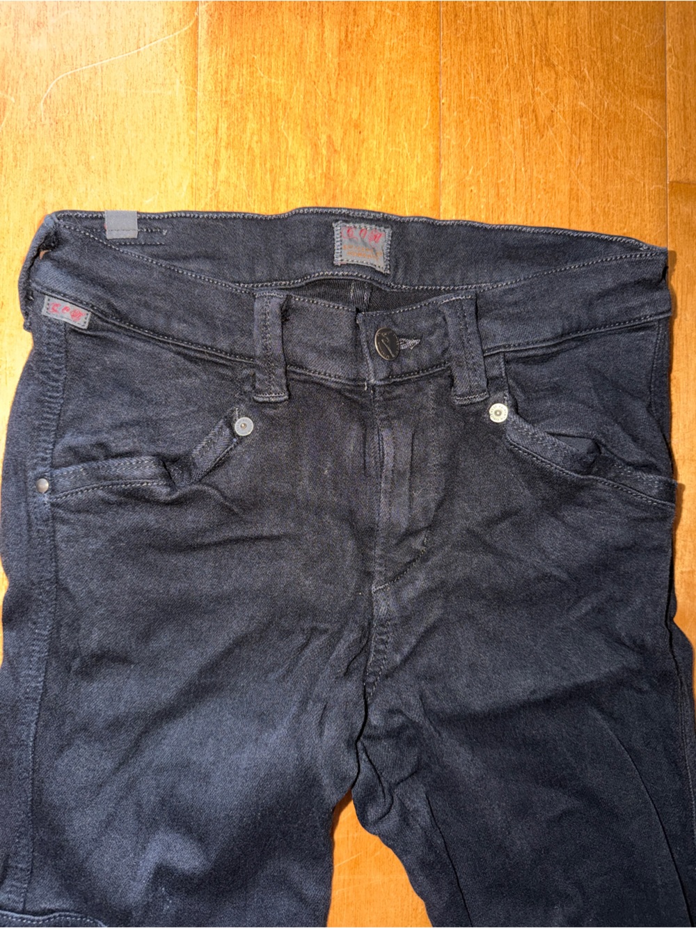 Citizens of Humanity COH "HOPE CARGO SKINNY" Jeans Black Cotton Style 1369-818 - Picture 9 of 15